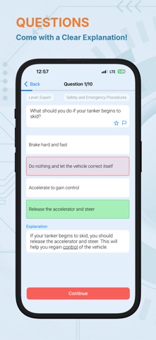 CDL Tanker Test iPhone screenshot