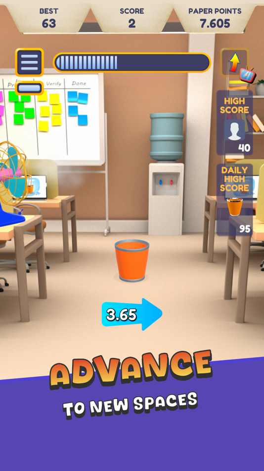 #7. Paper Toss + (iOS) 게시자: Zurabi SADGOBELASHVILI