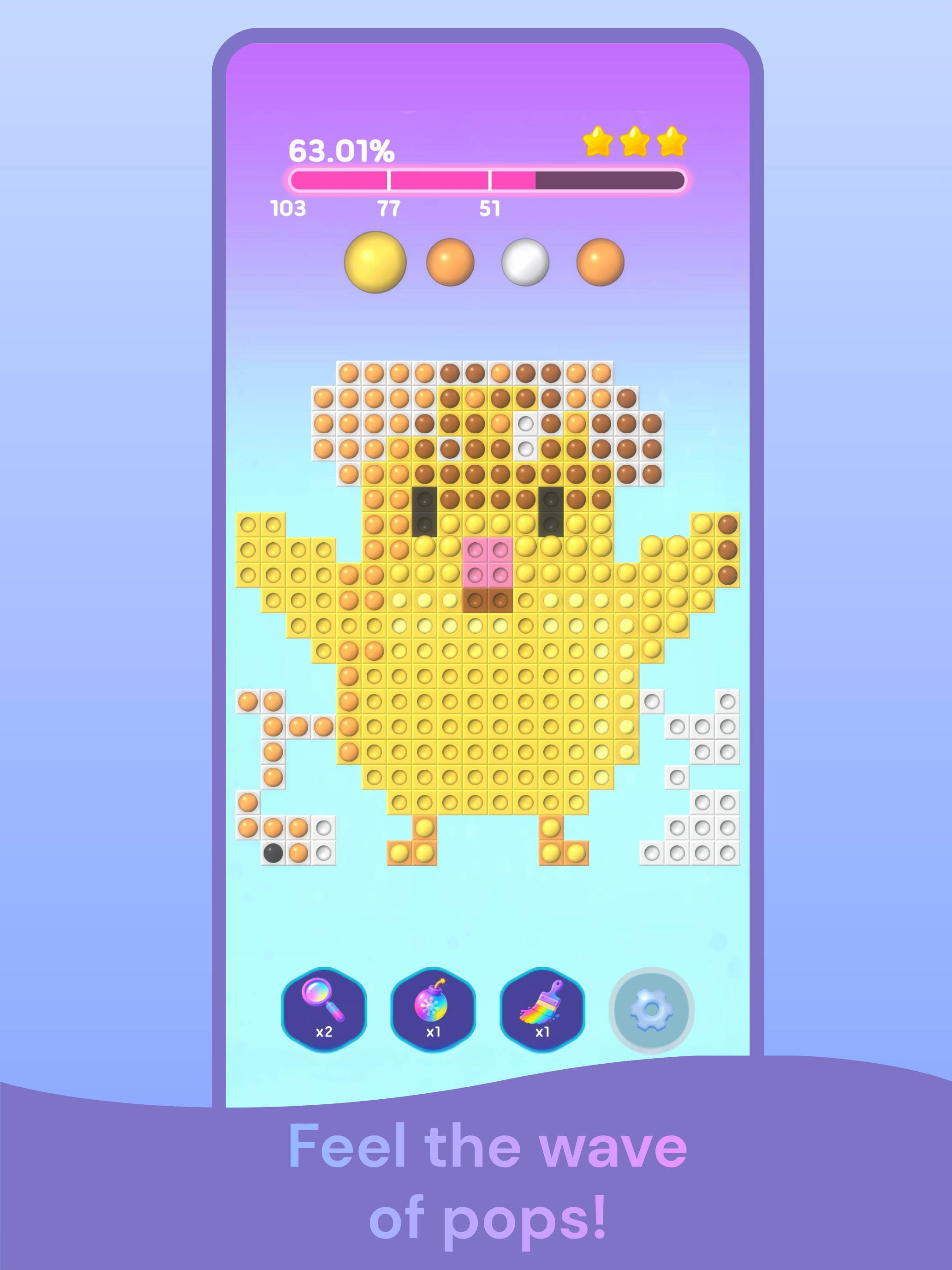Floodlet: Bubble Pop Coloring screenshot 8