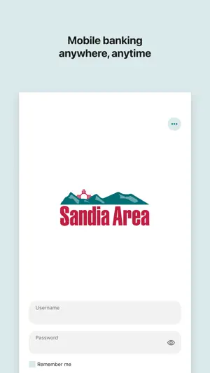 Sandia Area FCU Mobile Banking screenshot 1