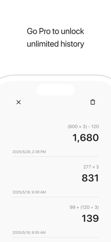(Minimalist) Calculator - calc screenshot