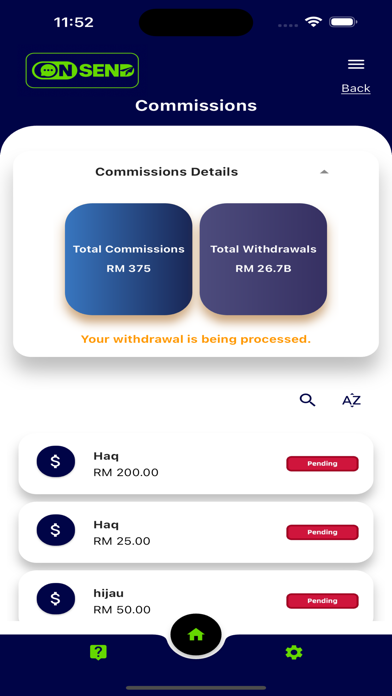 OnSend Screenshot