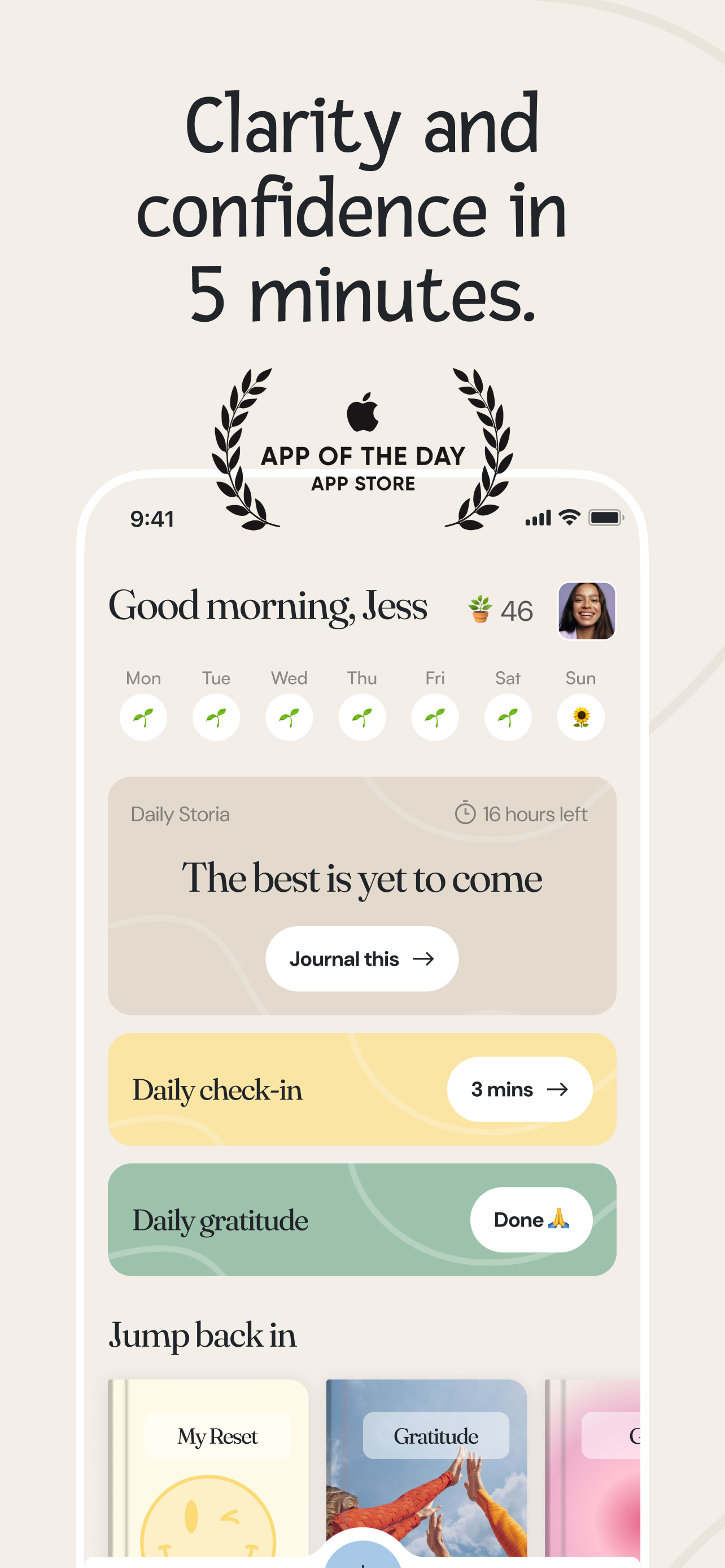 Storia: Future-Self Coach