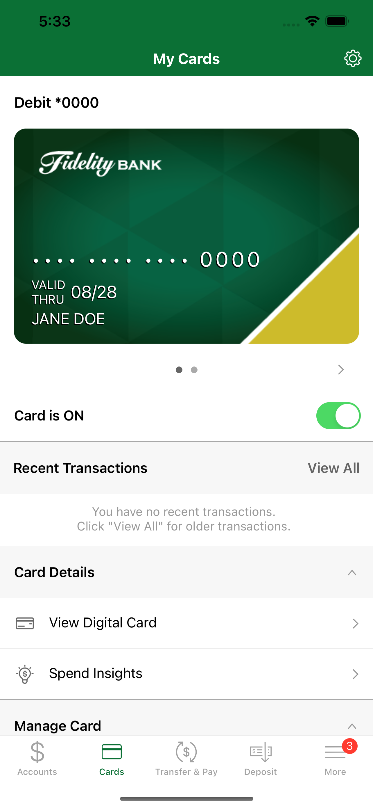 Fidelity Mobile Banking