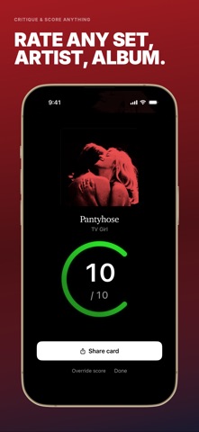 Rate and Rank Music: Rotation iPhone screenshot