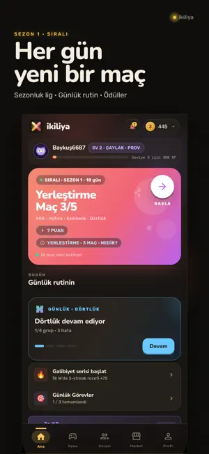 ikiliya: Sosyal 1v1 Düello screenshot 1