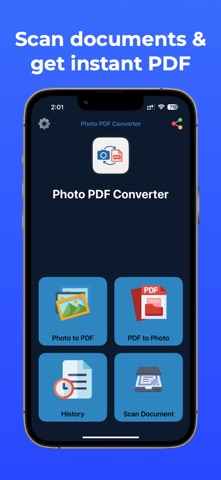 Scan Docs: Photos to/from pdf iPhone screenshot