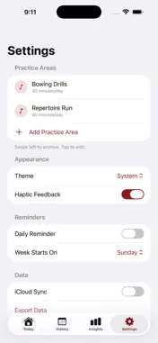 Cello Practice Log screenshot 4