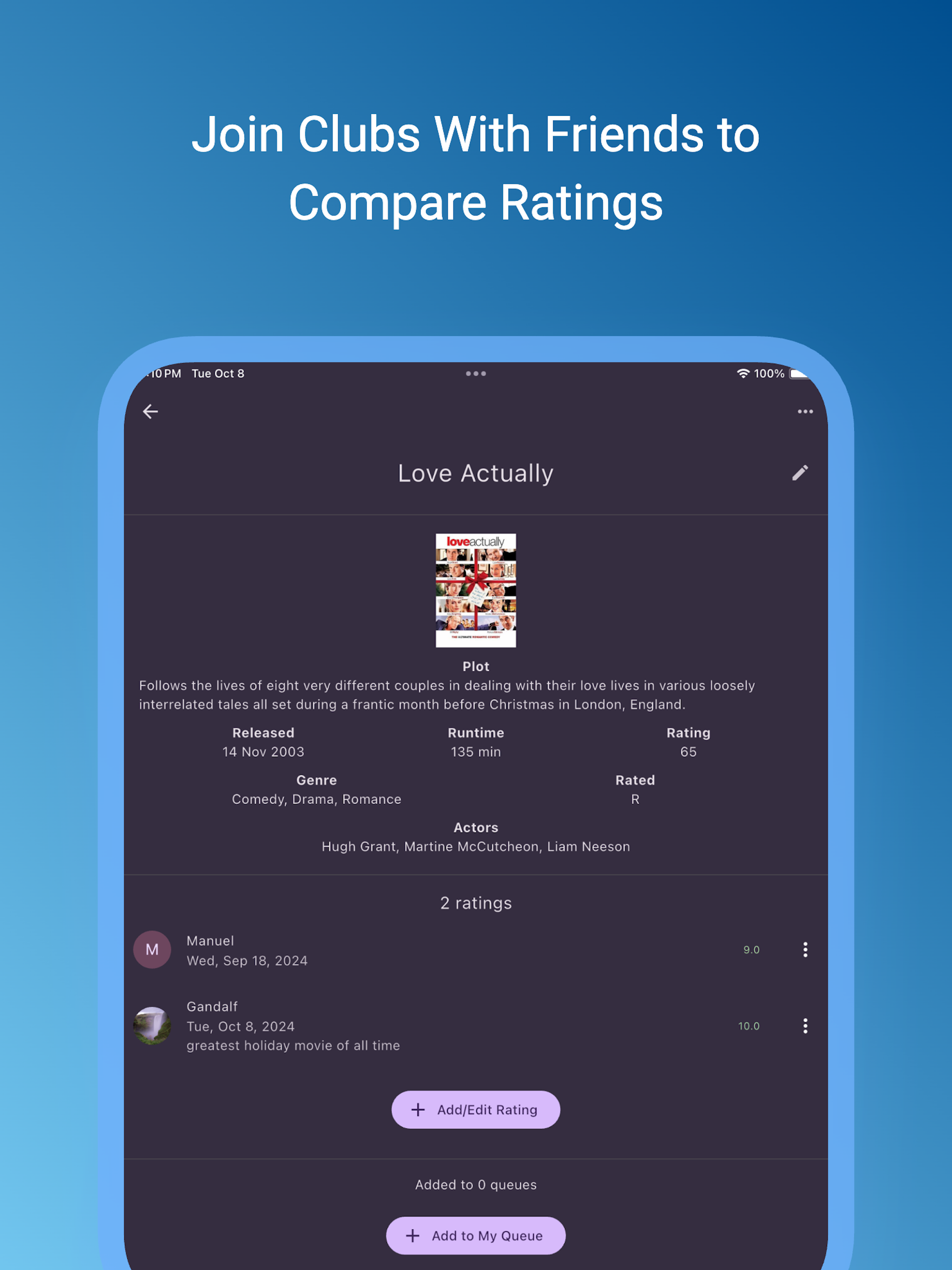 WeRate: Social Rating App