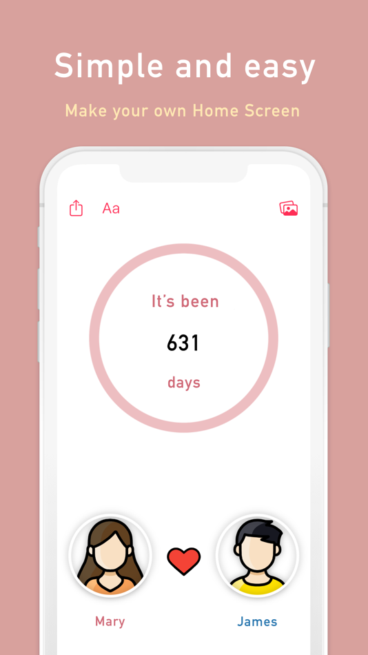 #1. Anniversary Tracker (iOS) 由: Cong Le