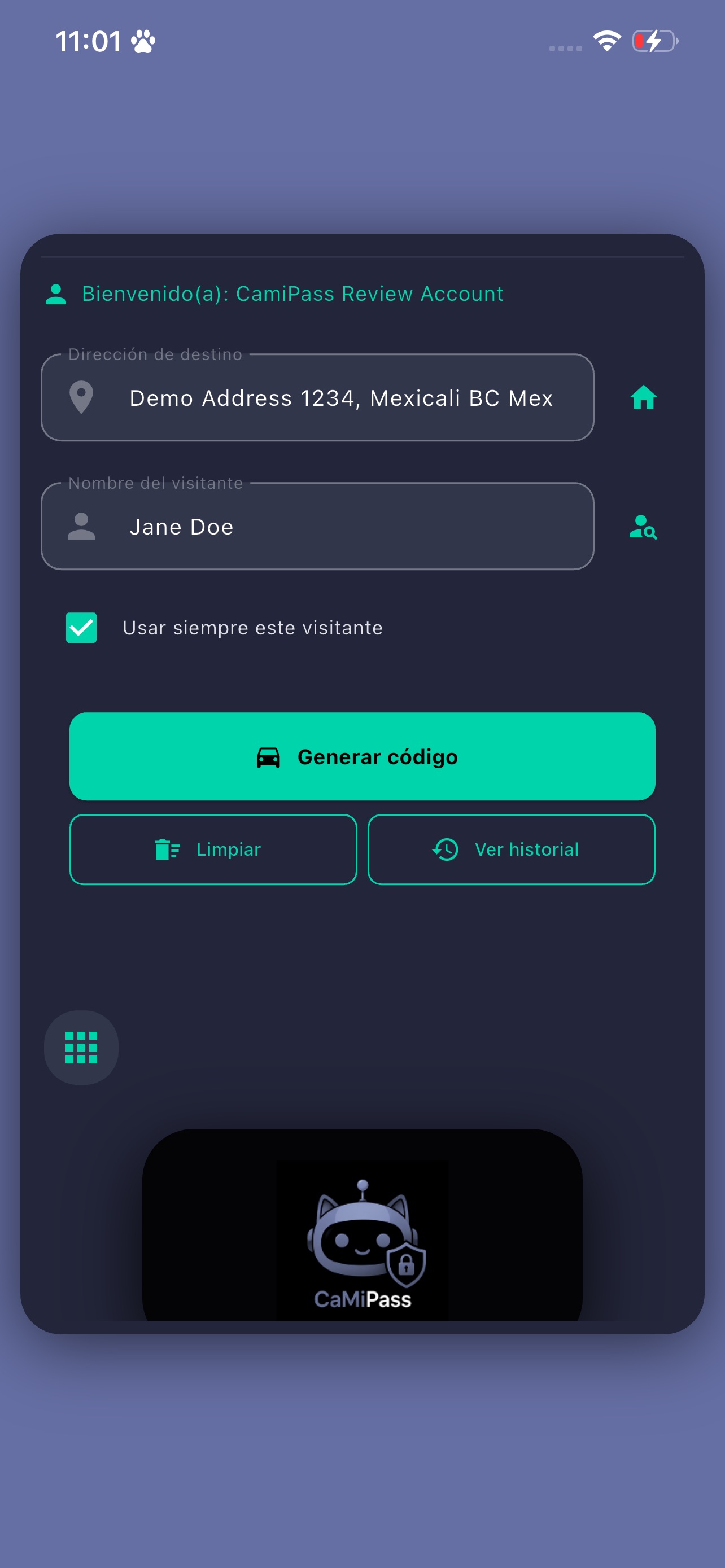 Screenshot 4 of CaMiPass