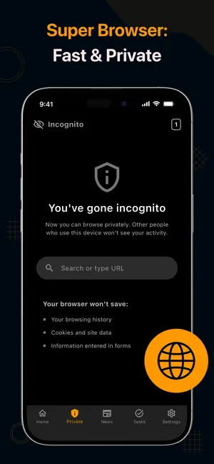 Super Browser: Fast & Private screenshot 3