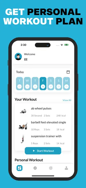 FitRive: Gym Workout Plan screenshot 2