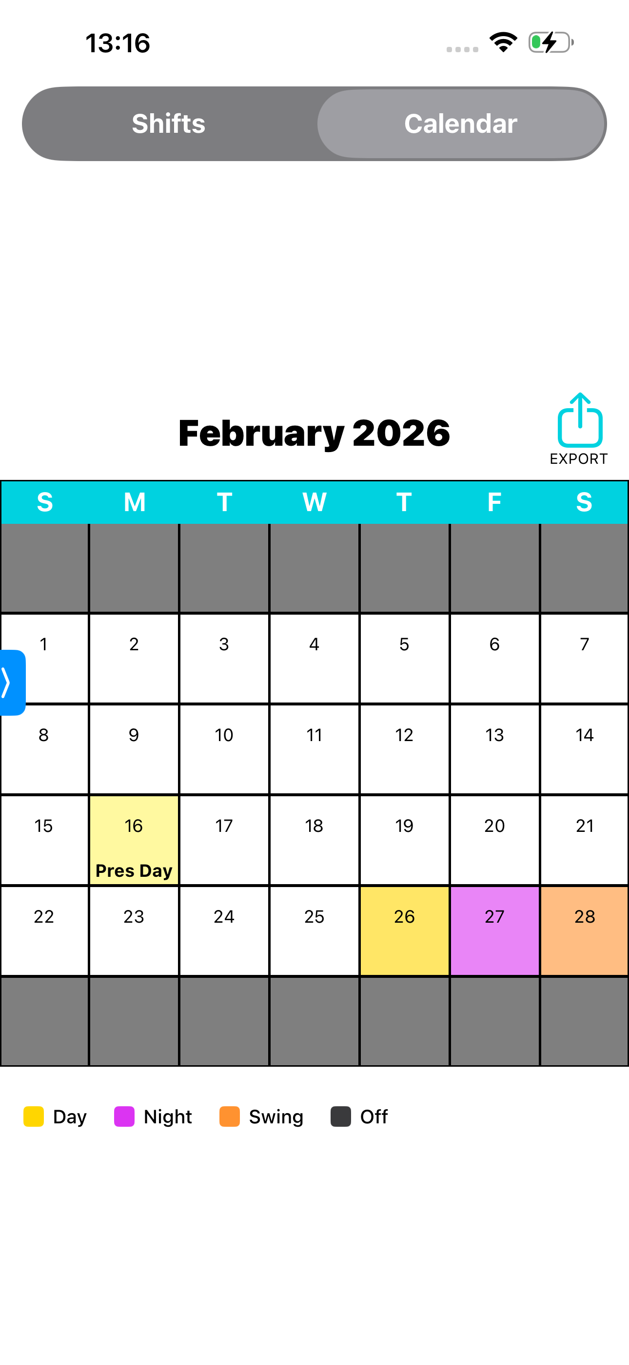 Nursing Shift Calendar screenshot 6