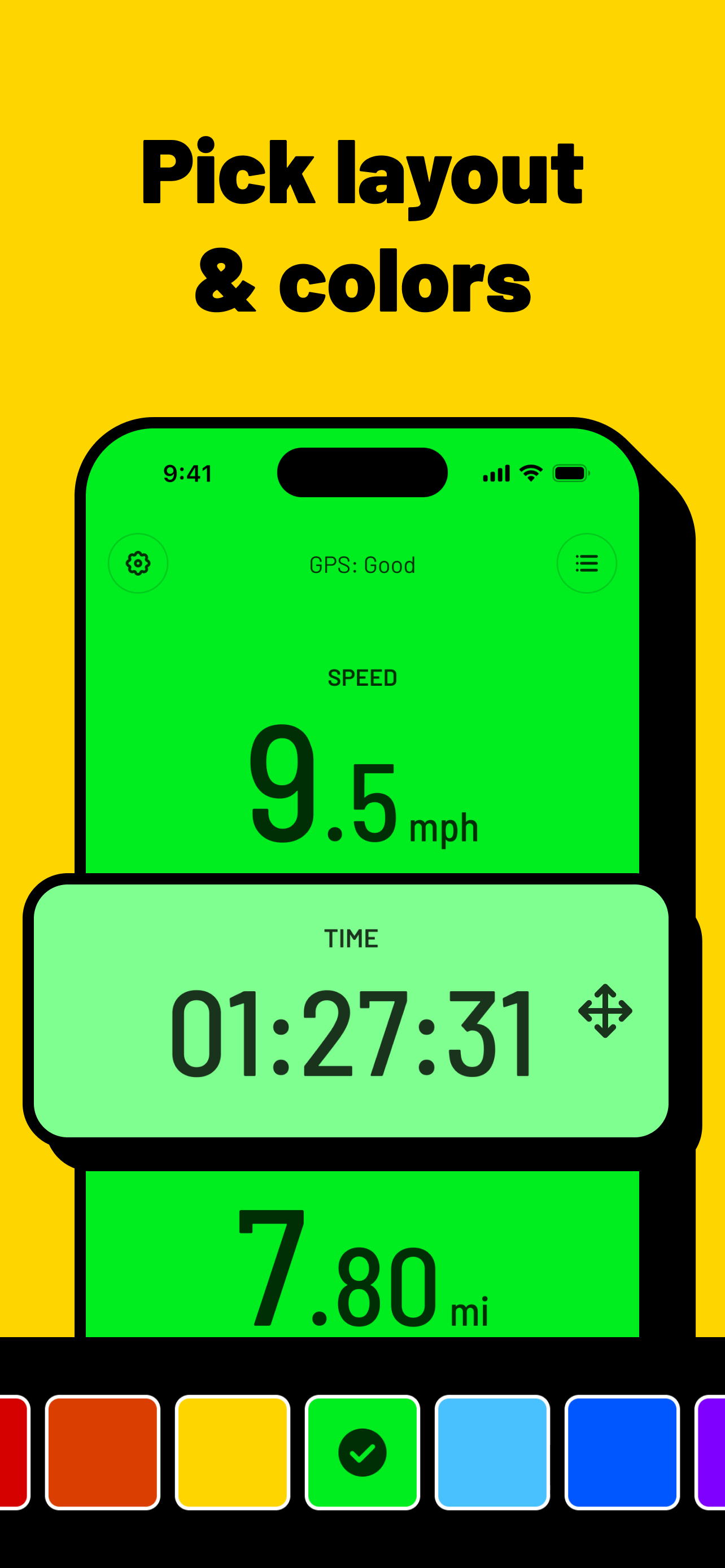 CoBike: Speed, Distance & Time screenshot 2