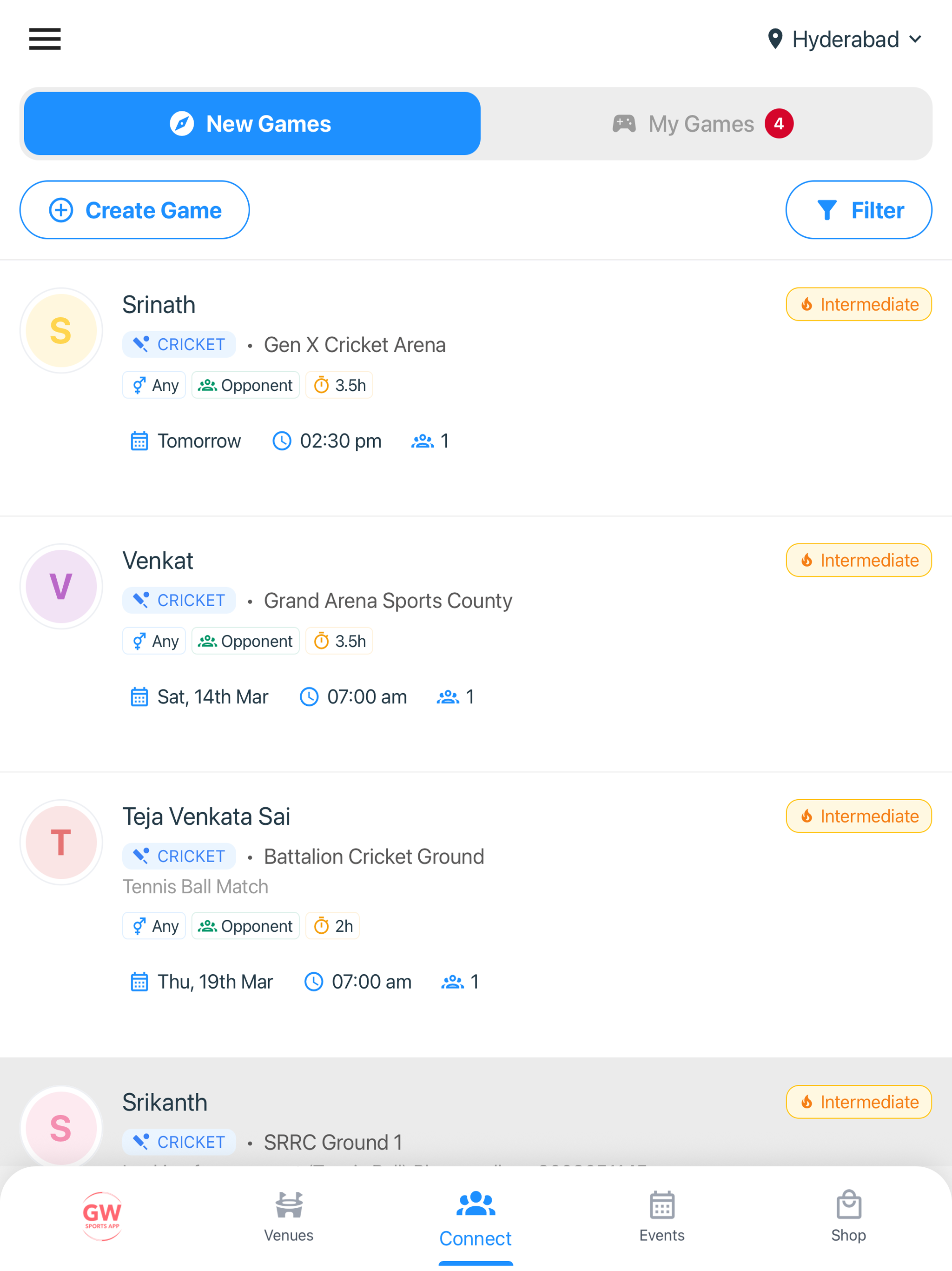 GW Sports App