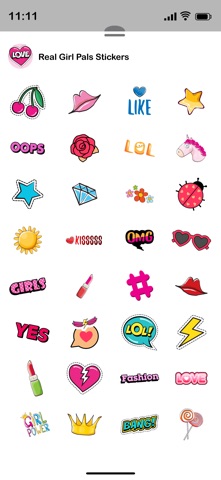 Real Girl Pals Stickers screenshot