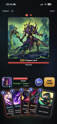 Killing Blow: Deck Roguelike iPhone screenshot
