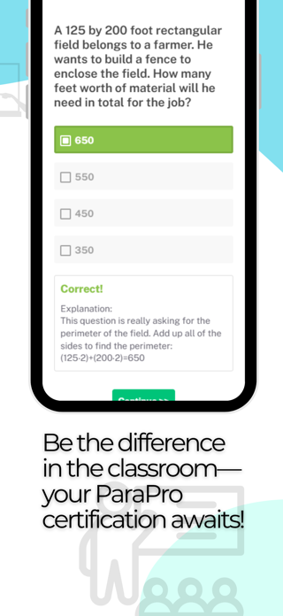 ParaPro Practice Test Screenshot 3 of 5