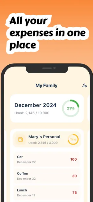 Koru - Family Budget Tracker screenshot 1