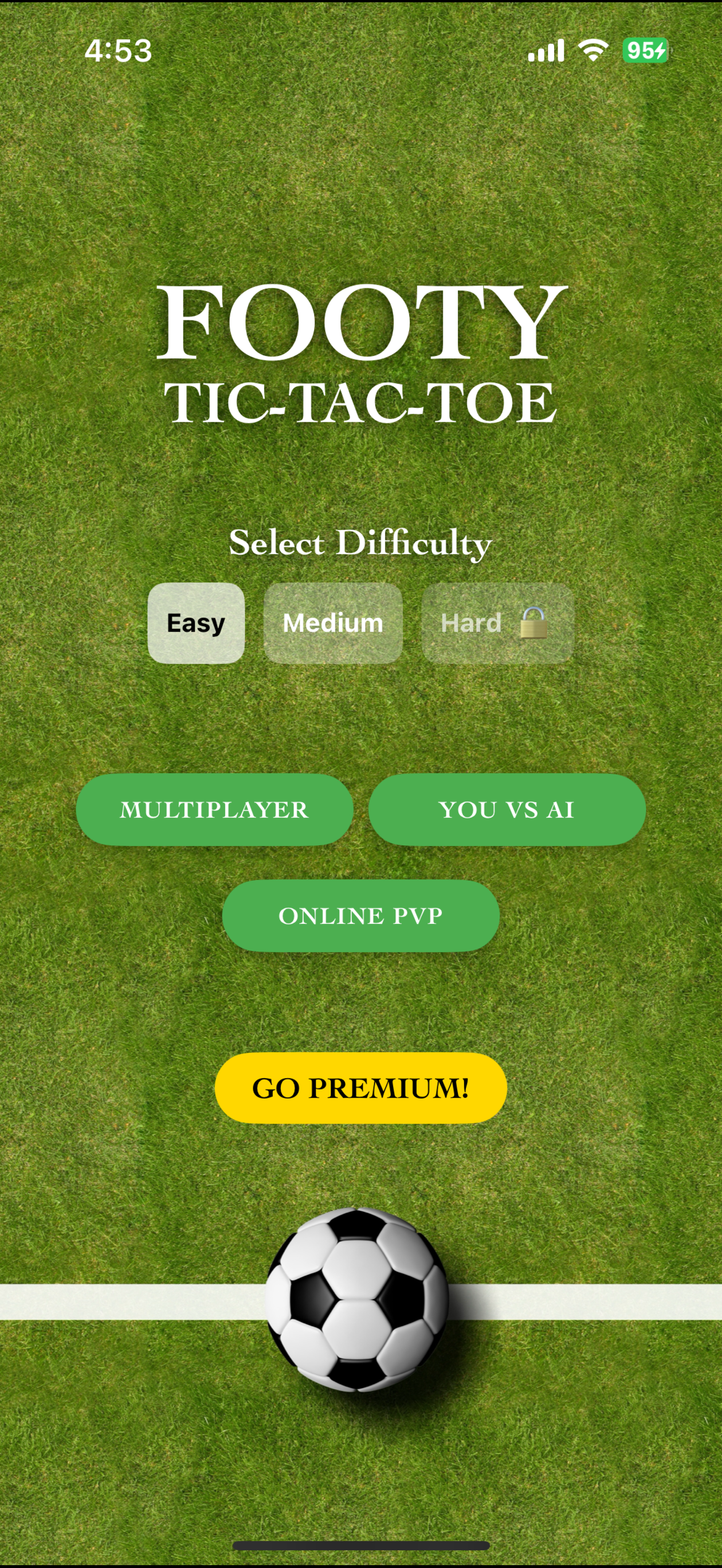 Footy Tic Tac Toe