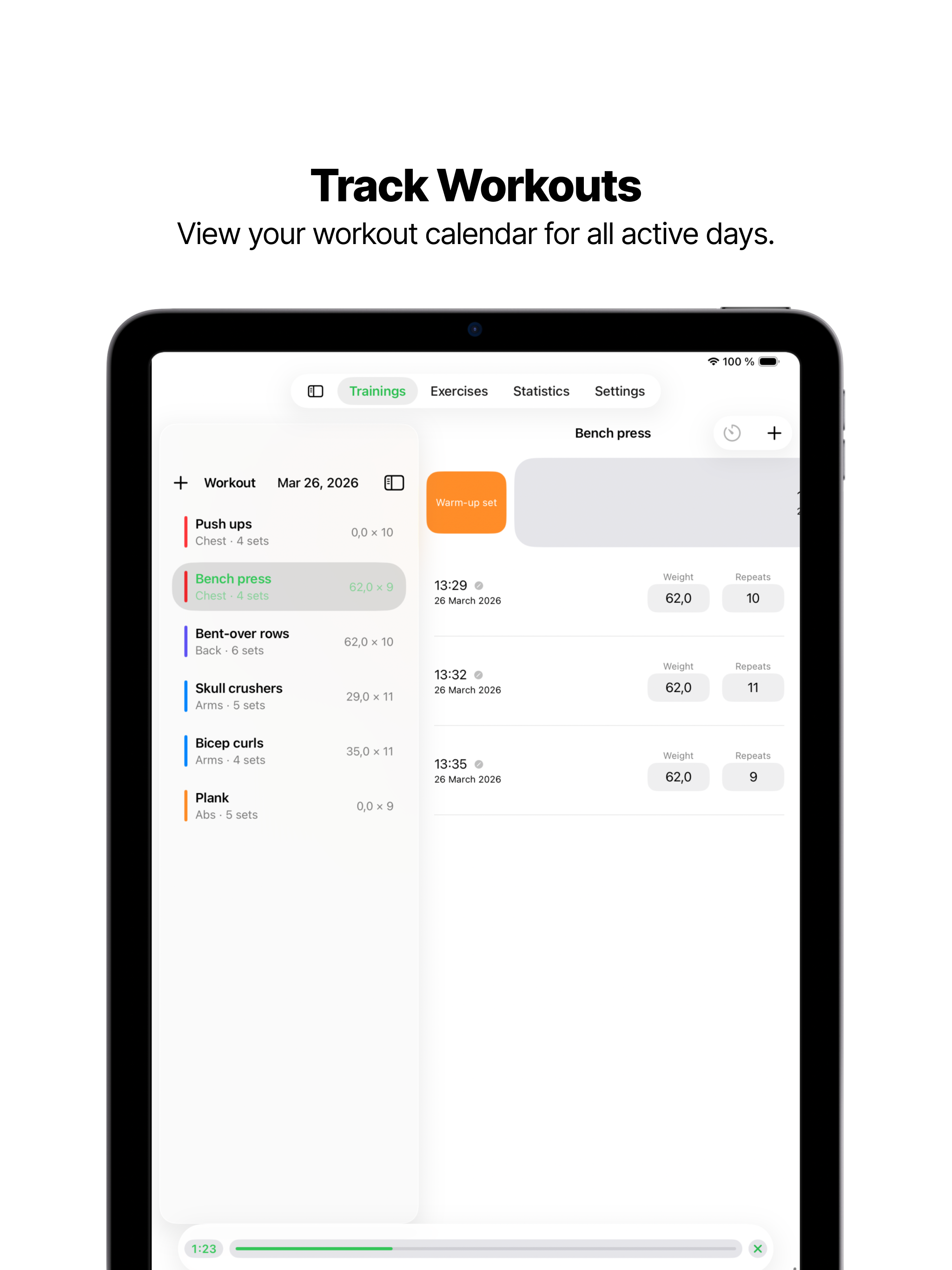GymTrack: Workout Tracker