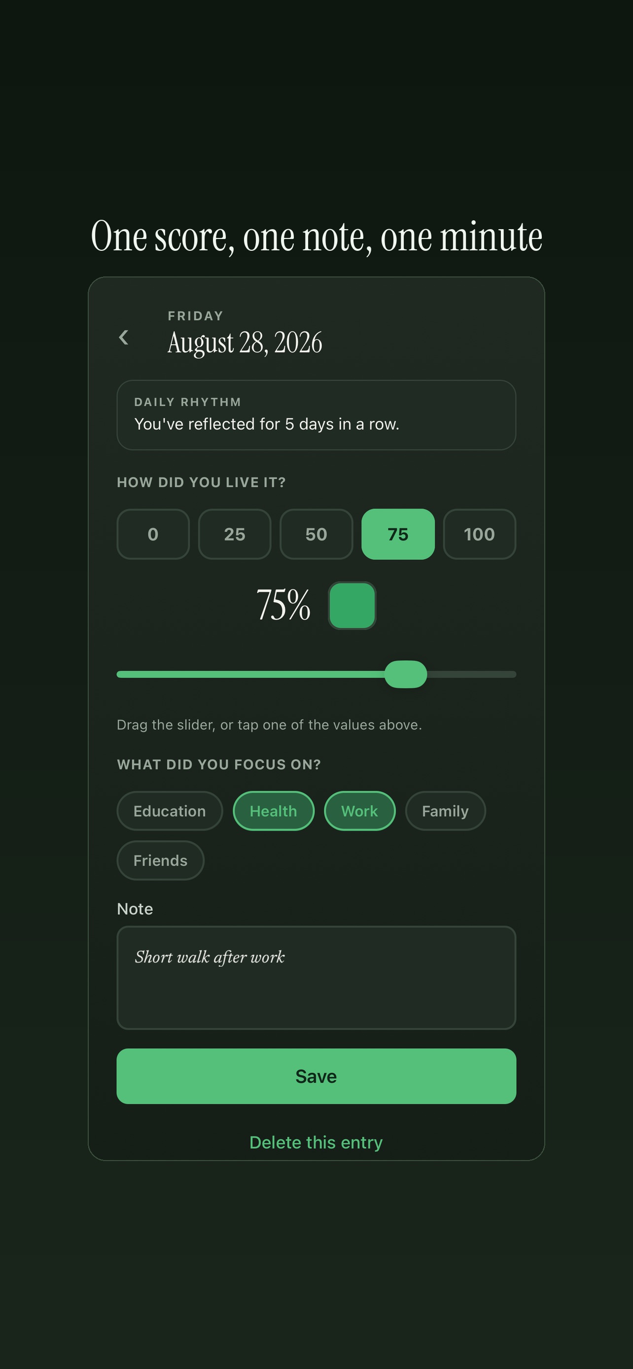 Screenshot 3 of Lifiary: Life in Weeks