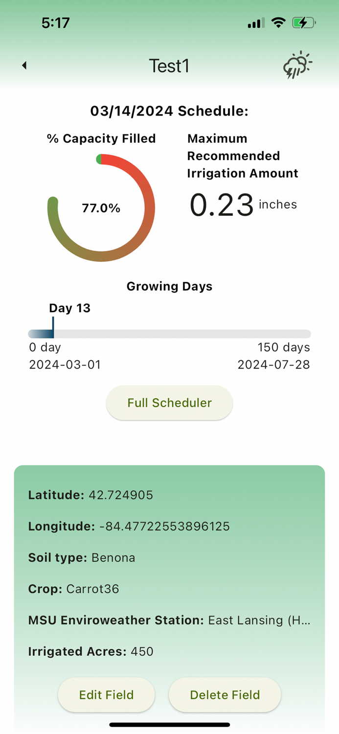 Irrigation App
