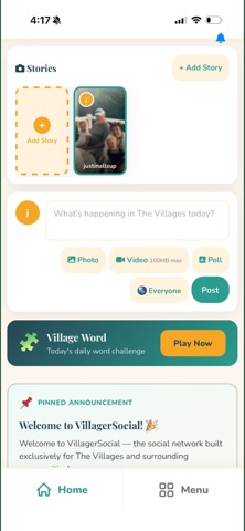 VillagerSocial iPhone screenshot