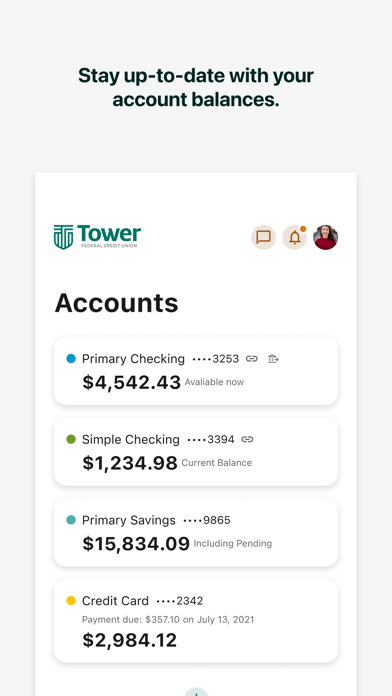 Tower Federal Credit Union Screenshot