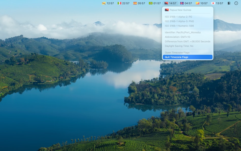 #6. Timezone Flags (macOS) Ved: Jonas Sannewald