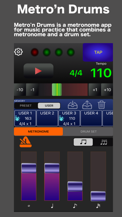 Metro'n Drums Screenshot 1 of 3