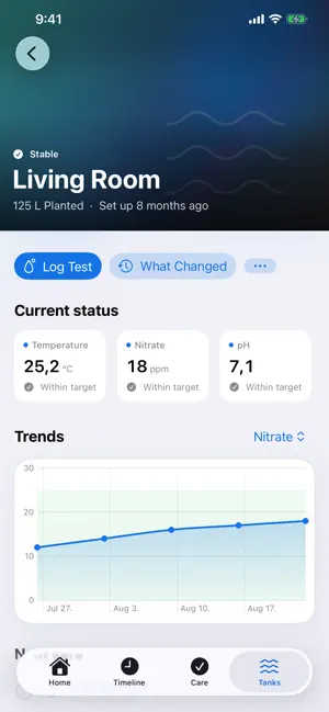 Tankive: Aquarium Tracker screenshot 2