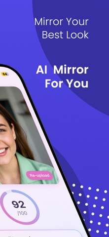 AI Makeup Mirror-Skin Analysis iPhone screenshot