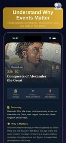History Timeline Explorer screenshot