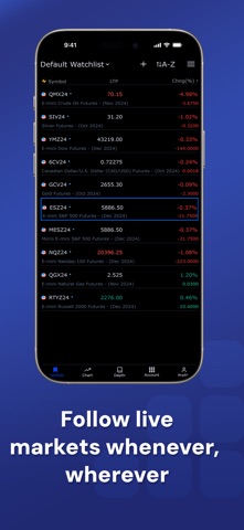 Optimus Futures Mobile screenshot