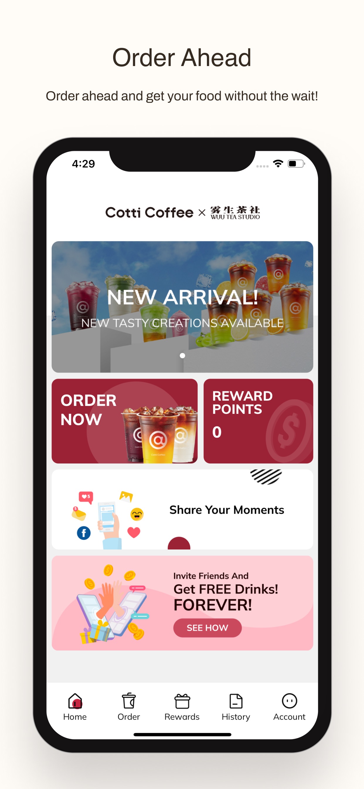 Screenshot 1 of Cotti Coffee & WUU