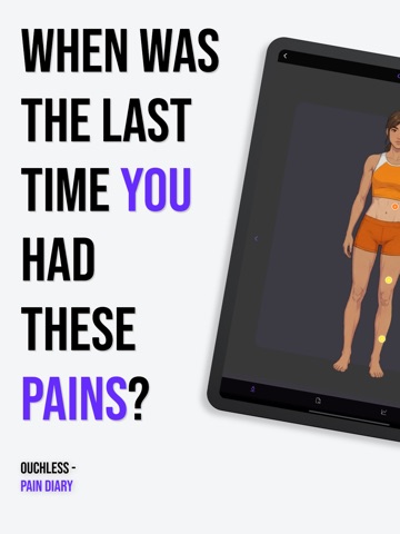 Ouchless - Pain Tracker Diary iPad screenshot