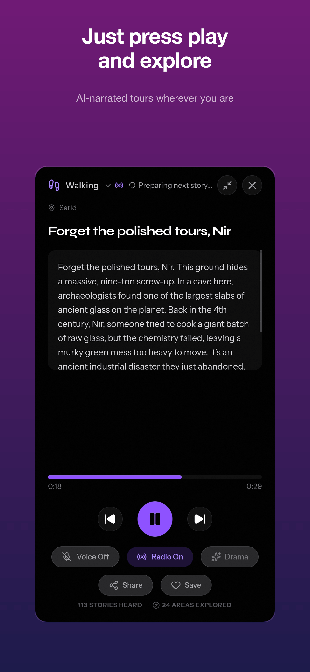 Avsha: AI Audio Tour Guide screenshot 6