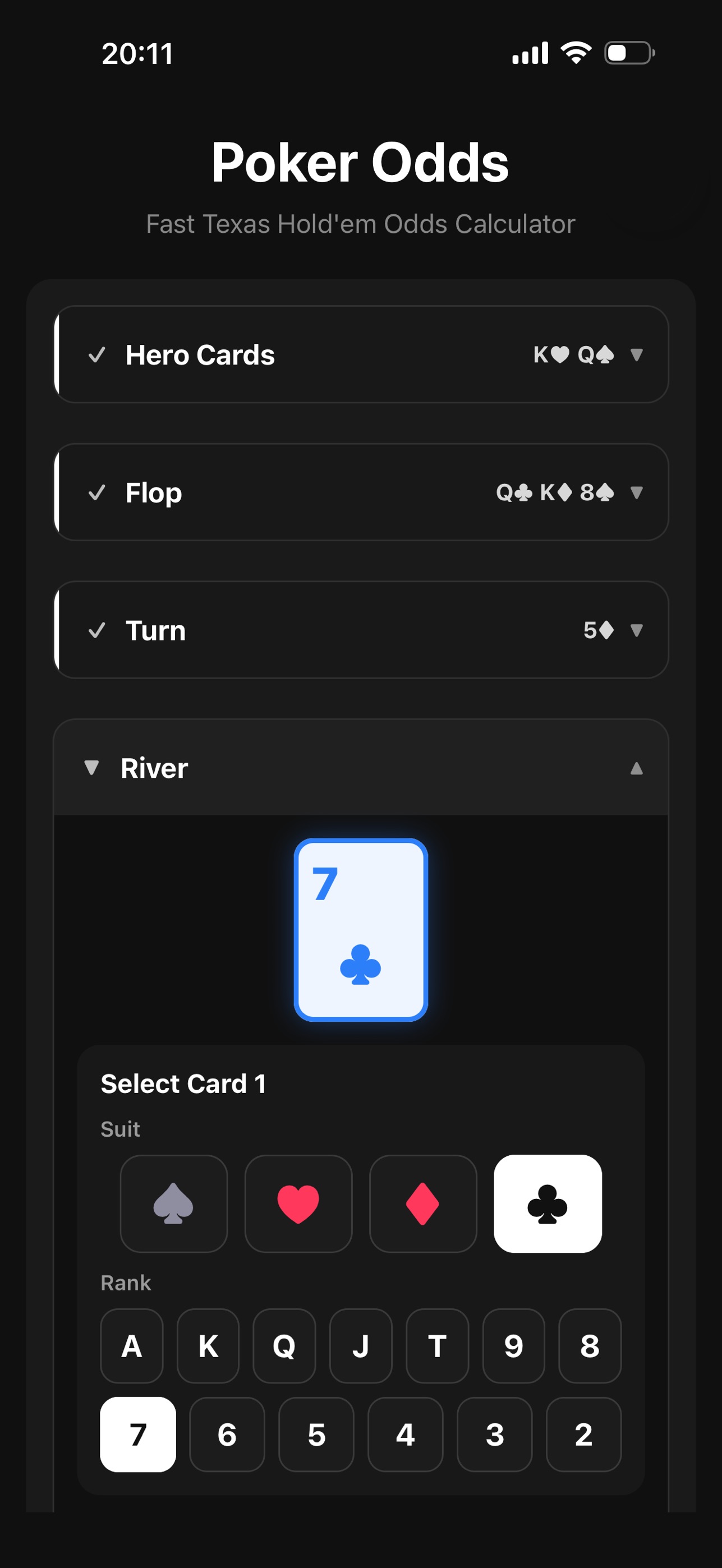 Screenshot 4 of Poker Odds (Hold'em)