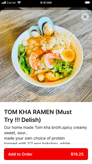 Motto Ramen iPhone screenshot 3 - Food & Drink app