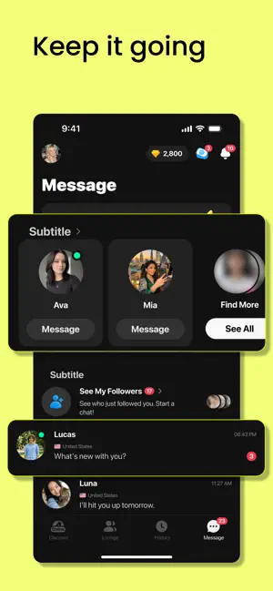 Vividi: Chat & Meet Friends iPhone screenshot 5