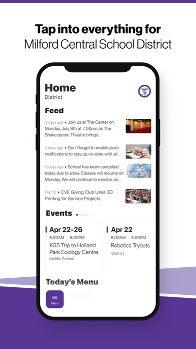 Milford Central School, NY Screenshot