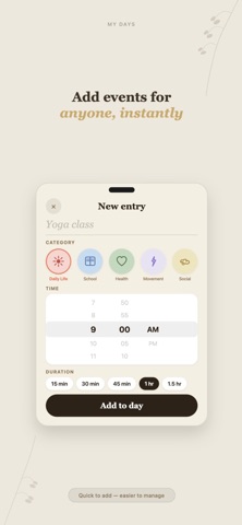 My Days: Calendar screenshot