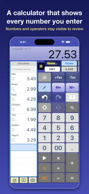 ACalcM screenshot 1