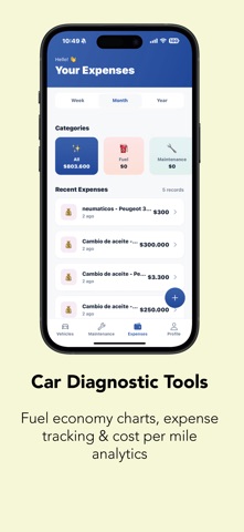 Car Maintenance & Mileage Log screenshot