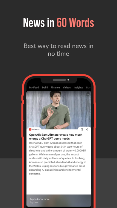 Screenshot #1 pour Inshorts