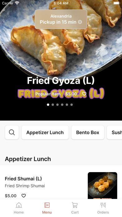 Akeno Sushi Bar iPhone screenshot 2 - Food & Drink app