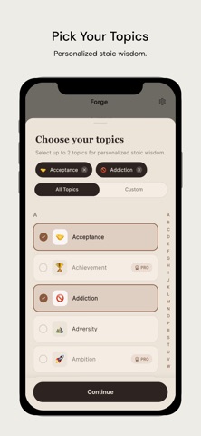 Forge: Stoic Daily Quotes screenshot
