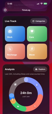 TimeLog Daily Screenshot 1 of 5